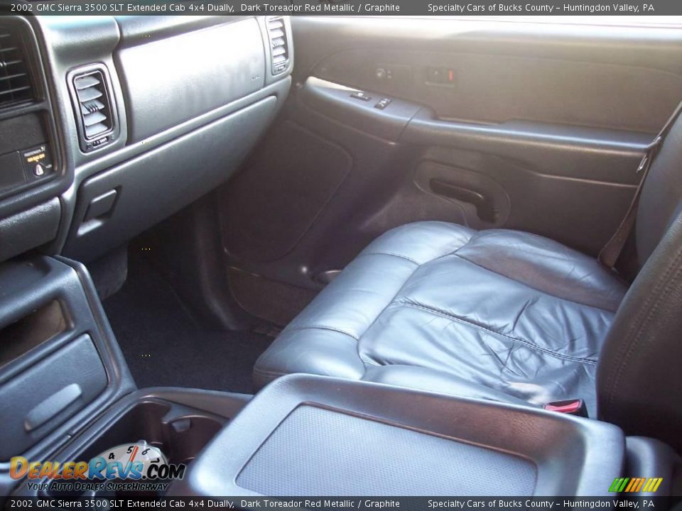 2002 GMC Sierra 3500 SLT Extended Cab 4x4 Dually Dark Toreador Red Metallic / Graphite Photo #21