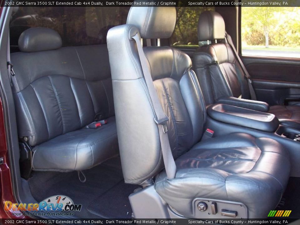 2002 GMC Sierra 3500 SLT Extended Cab 4x4 Dually Dark Toreador Red Metallic / Graphite Photo #24