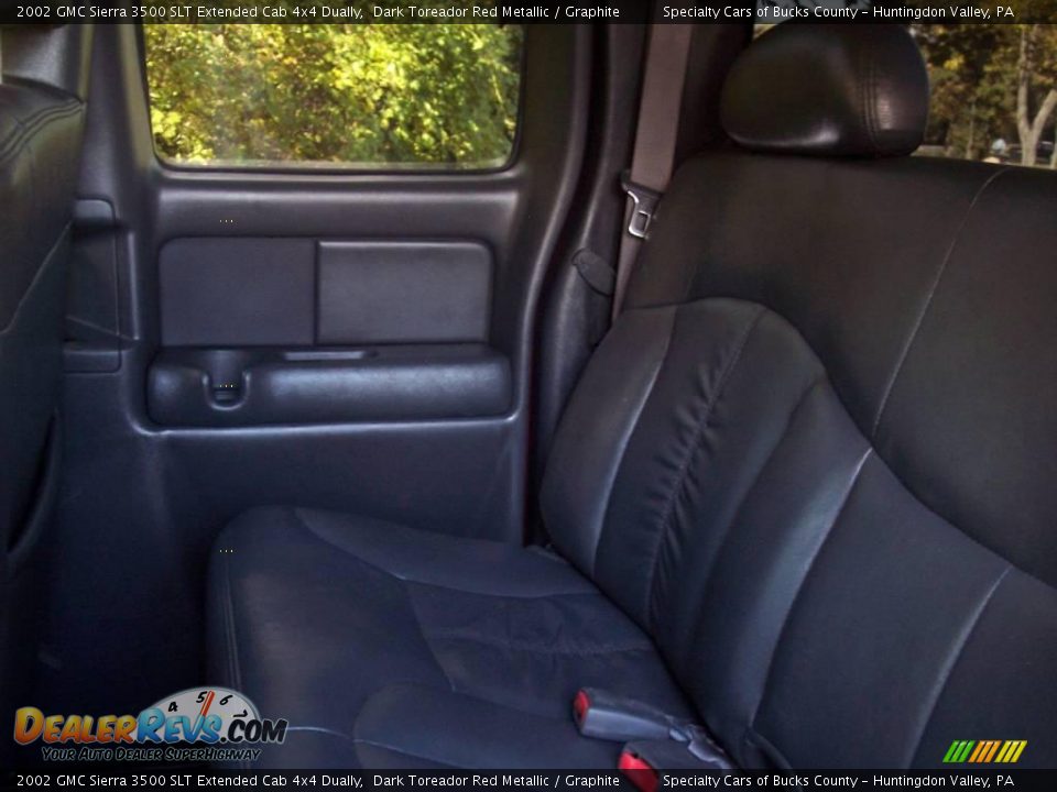 2002 GMC Sierra 3500 SLT Extended Cab 4x4 Dually Dark Toreador Red Metallic / Graphite Photo #28