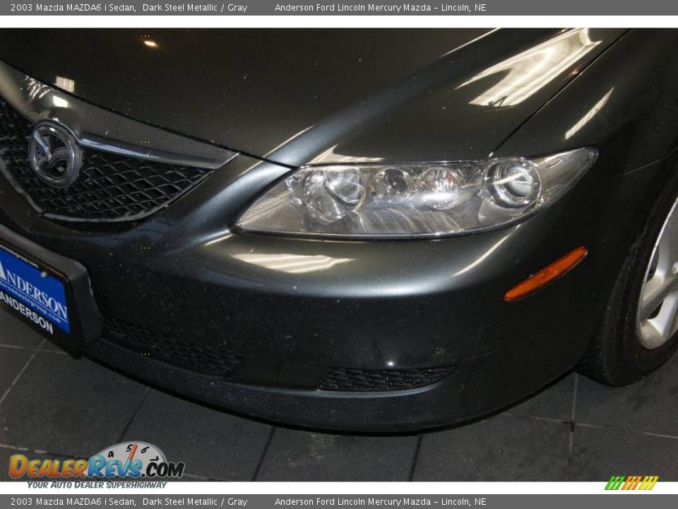 2003 Mazda MAZDA6 i Sedan Dark Steel Metallic / Gray Photo #13