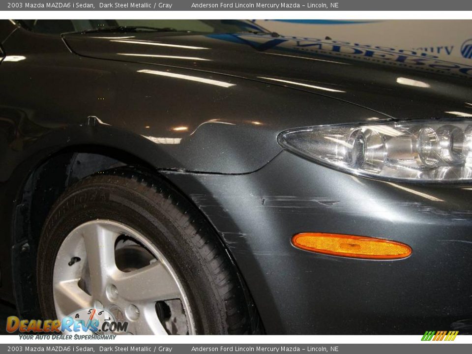 2003 Mazda MAZDA6 i Sedan Dark Steel Metallic / Gray Photo #14