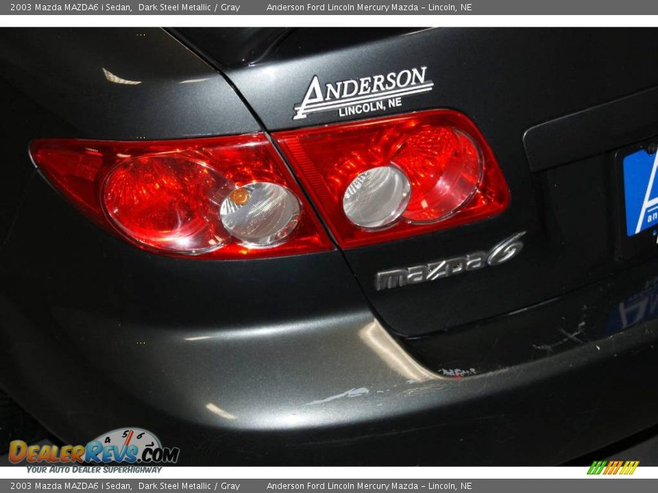 2003 Mazda MAZDA6 i Sedan Dark Steel Metallic / Gray Photo #17