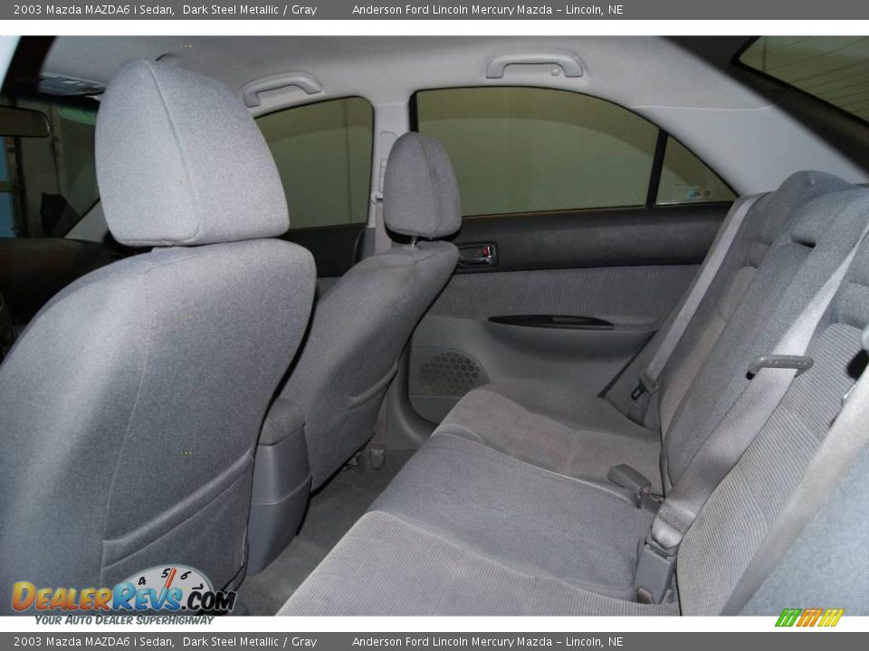 2003 Mazda MAZDA6 i Sedan Dark Steel Metallic / Gray Photo #27