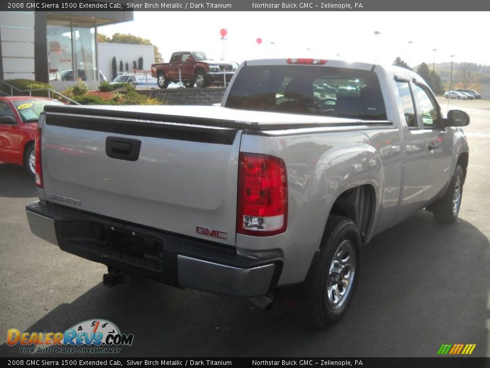 2008 GMC Sierra 1500 Extended Cab Silver Birch Metallic / Dark Titanium Photo #2