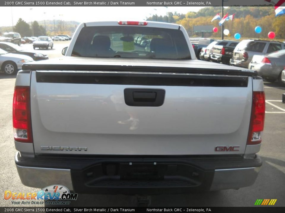 2008 GMC Sierra 1500 Extended Cab Silver Birch Metallic / Dark Titanium Photo #3