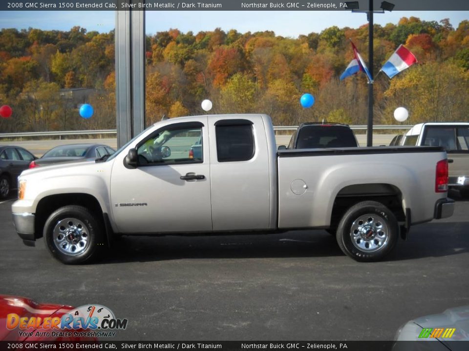 2008 GMC Sierra 1500 Extended Cab Silver Birch Metallic / Dark Titanium Photo #5