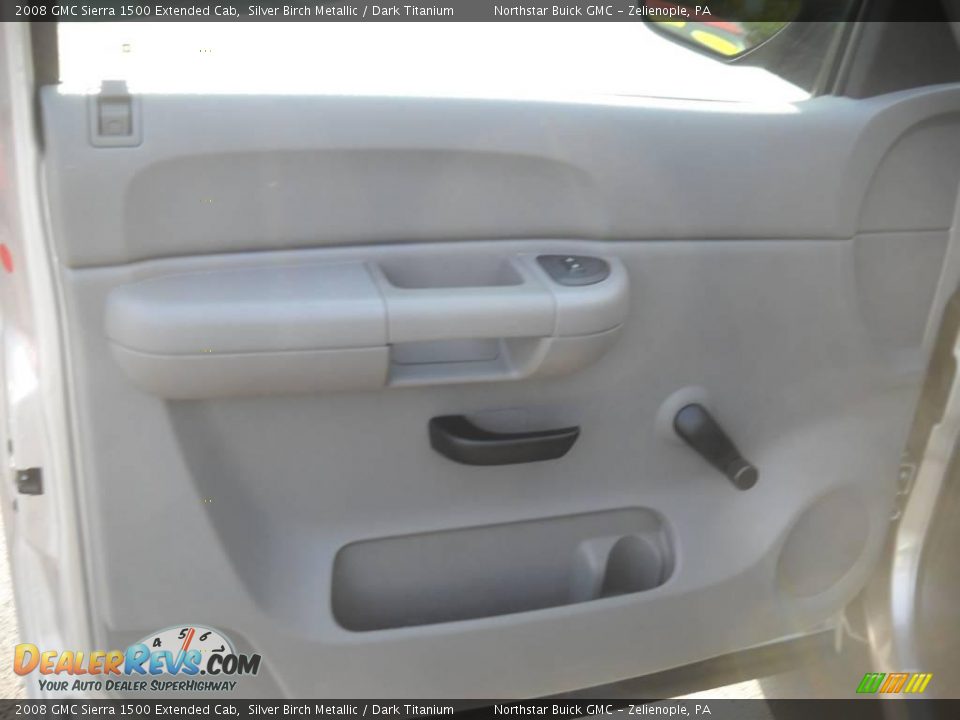 2008 GMC Sierra 1500 Extended Cab Silver Birch Metallic / Dark Titanium Photo #6