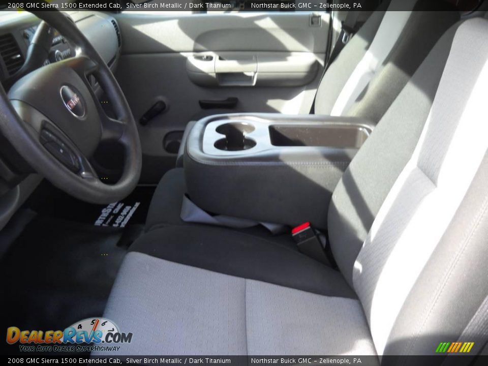 2008 GMC Sierra 1500 Extended Cab Silver Birch Metallic / Dark Titanium Photo #8