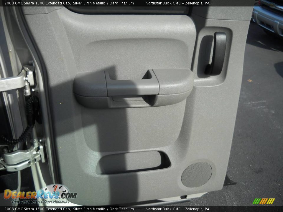 2008 GMC Sierra 1500 Extended Cab Silver Birch Metallic / Dark Titanium Photo #10