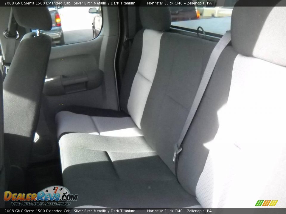 2008 GMC Sierra 1500 Extended Cab Silver Birch Metallic / Dark Titanium Photo #12