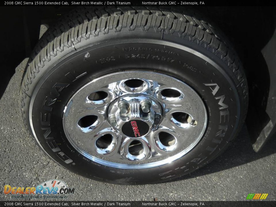 2008 GMC Sierra 1500 Extended Cab Silver Birch Metallic / Dark Titanium Photo #13
