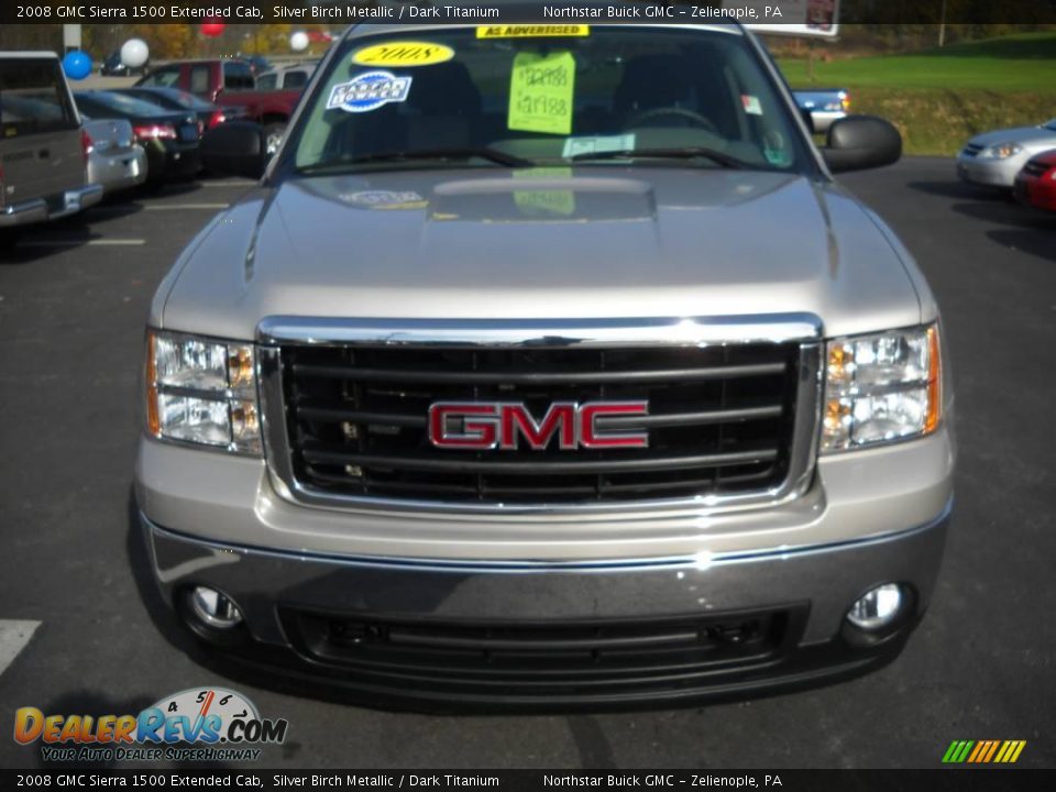 2008 GMC Sierra 1500 Extended Cab Silver Birch Metallic / Dark Titanium Photo #15