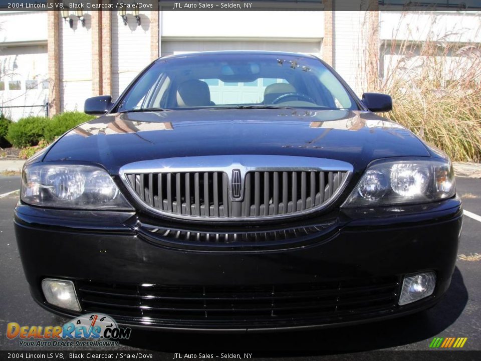 2004 Lincoln LS V8 Black Clearcoat / Shale/Dove Photo #2