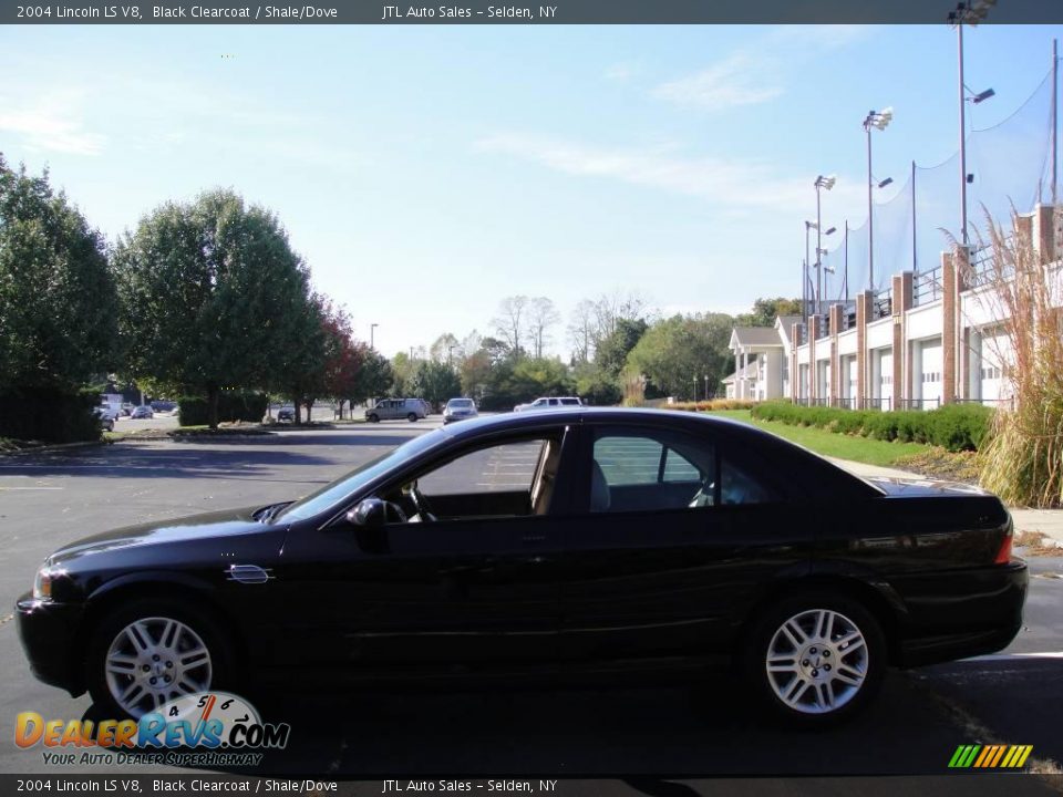 2004 Lincoln LS V8 Black Clearcoat / Shale/Dove Photo #3