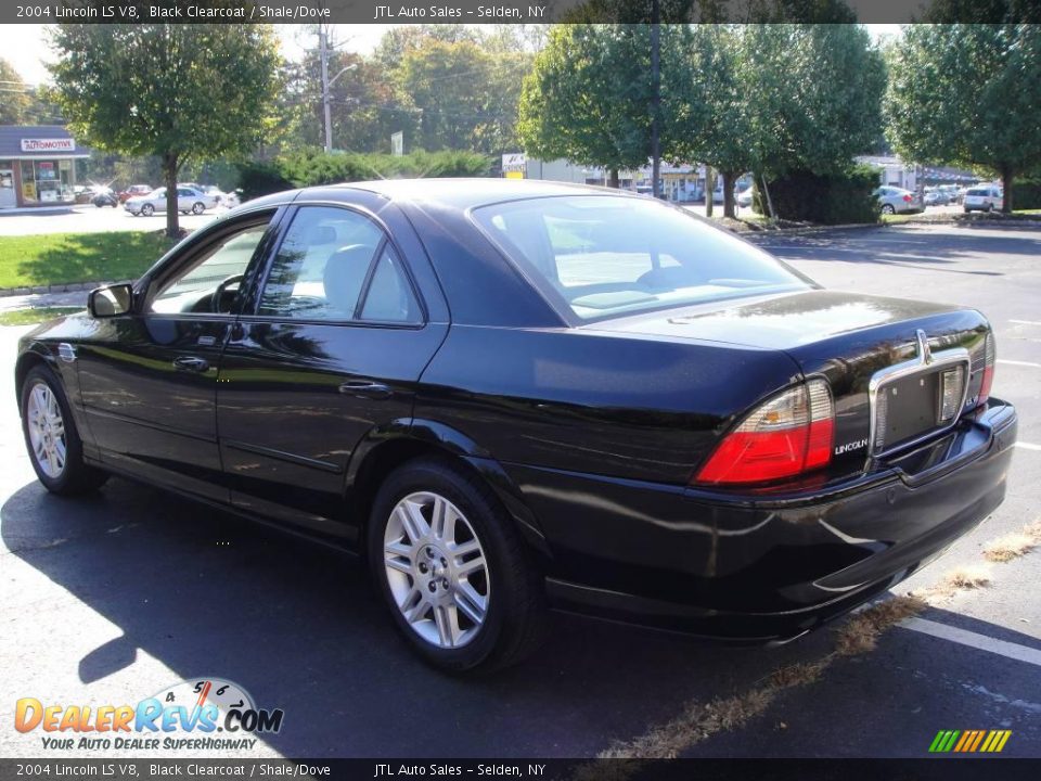 2004 Lincoln LS V8 Black Clearcoat / Shale/Dove Photo #4