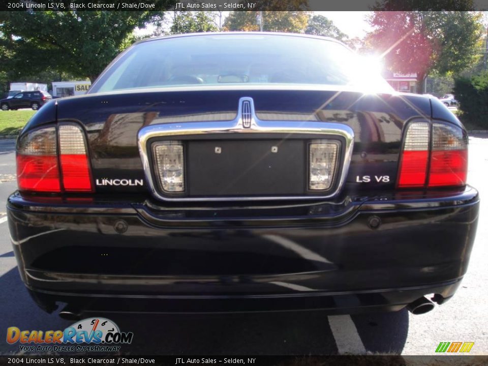 2004 Lincoln LS V8 Black Clearcoat / Shale/Dove Photo #5