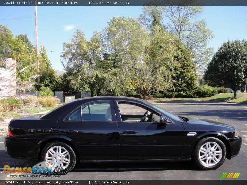 2004 Lincoln LS V8 Black Clearcoat / Shale/Dove Photo #7