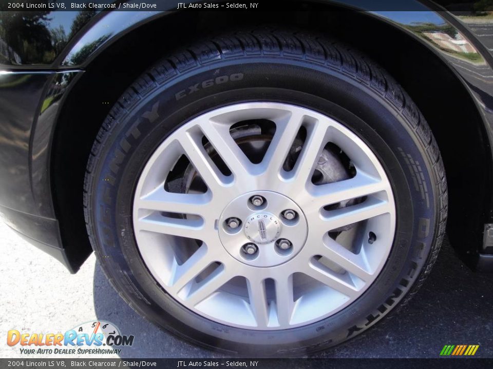 2004 Lincoln LS V8 Black Clearcoat / Shale/Dove Photo #9
