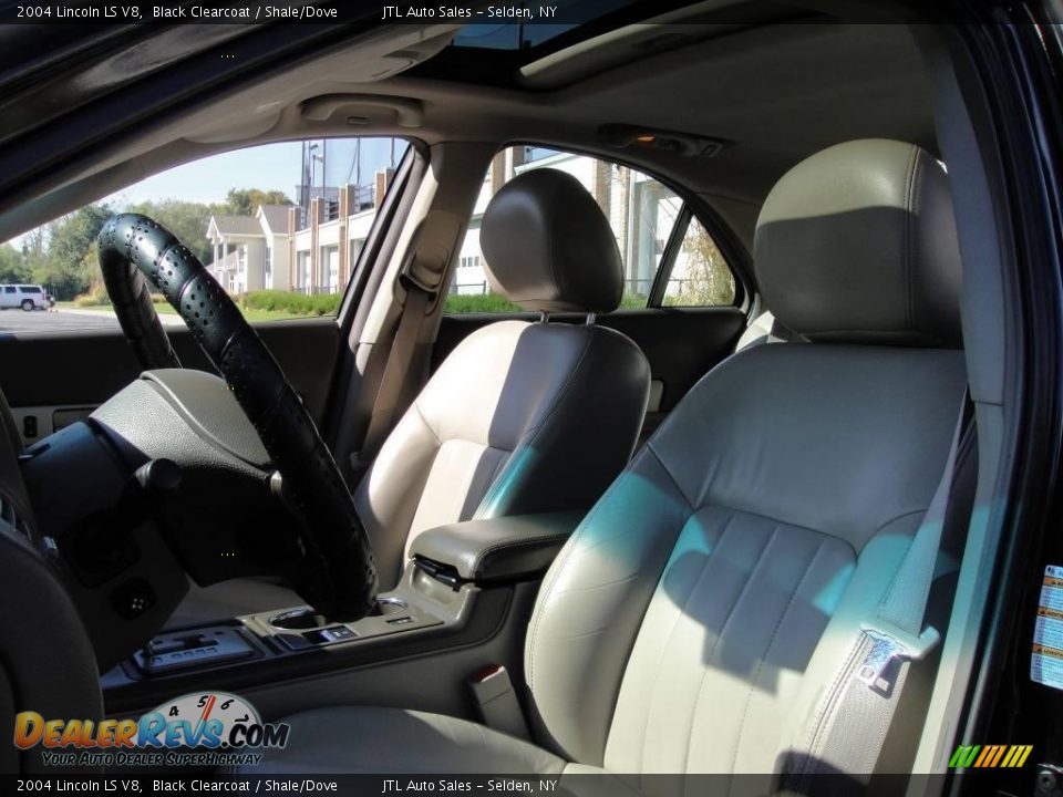 2004 Lincoln LS V8 Black Clearcoat / Shale/Dove Photo #11