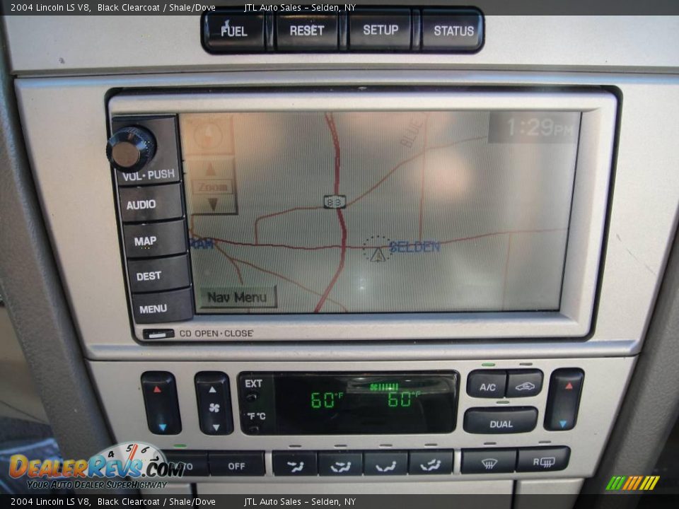 2004 Lincoln LS V8 Black Clearcoat / Shale/Dove Photo #15