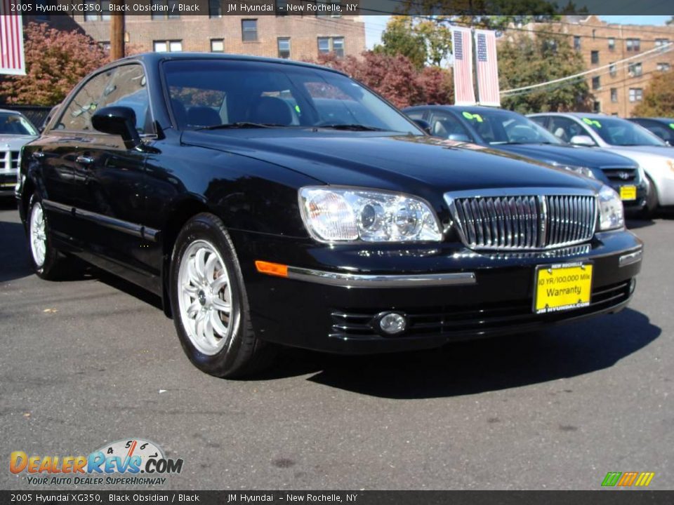 2005 Hyundai XG350 Black Obsidian / Black Photo #1