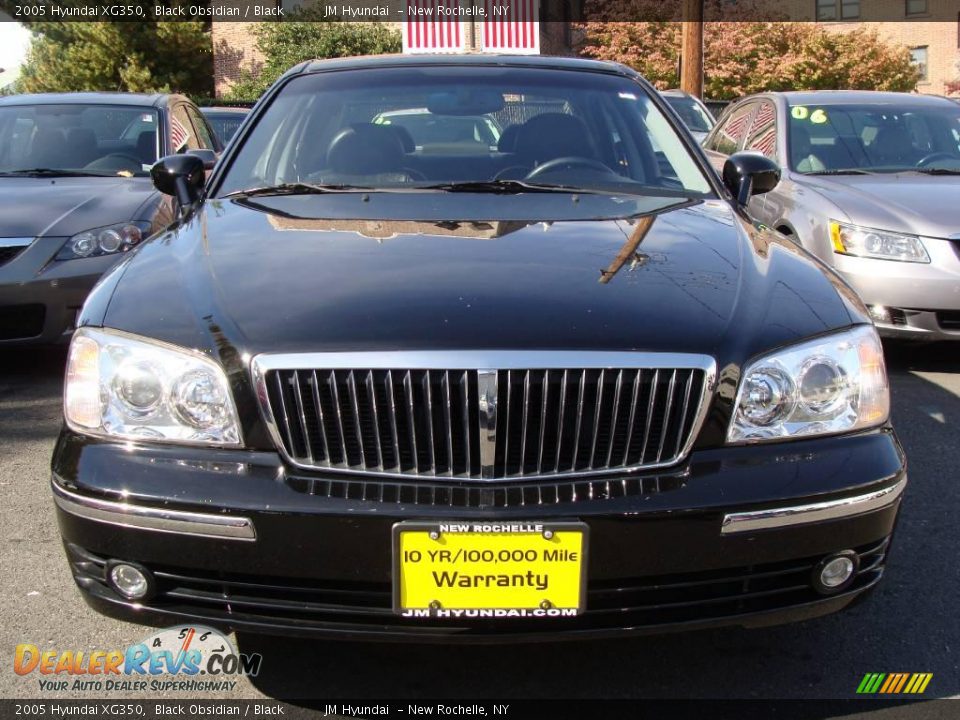 2005 Hyundai XG350 Black Obsidian / Black Photo #2