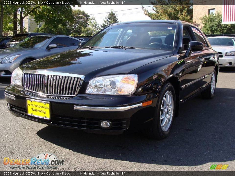 2005 Hyundai XG350 Black Obsidian / Black Photo #3