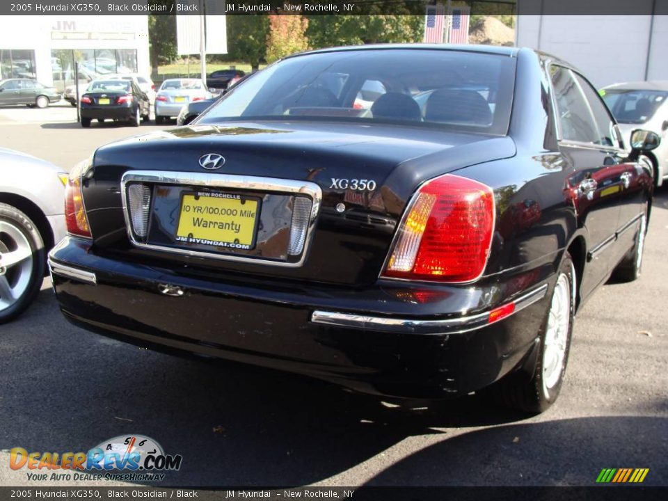 2005 Hyundai XG350 Black Obsidian / Black Photo #4
