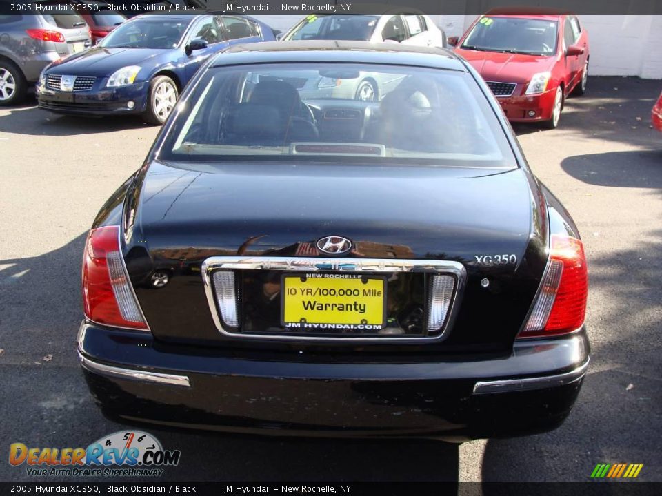 2005 Hyundai XG350 Black Obsidian / Black Photo #5