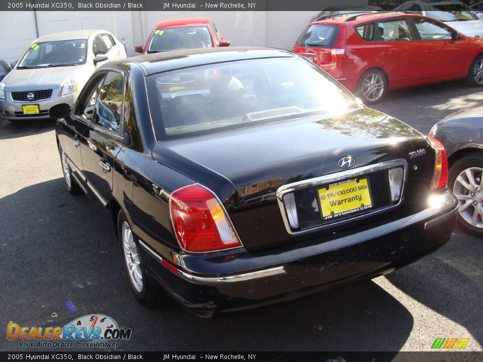 2005 Hyundai XG350 Black Obsidian / Black Photo #6