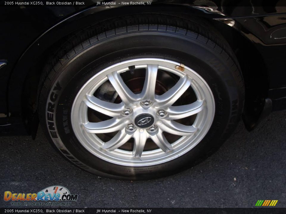 2005 Hyundai XG350 Black Obsidian / Black Photo #7