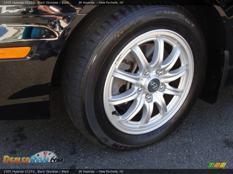 2005 Hyundai XG350 Black Obsidian / Black Photo #8