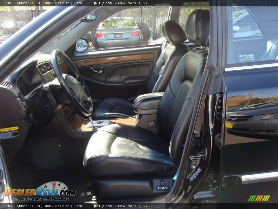 2005 Hyundai XG350 Black Obsidian / Black Photo #11