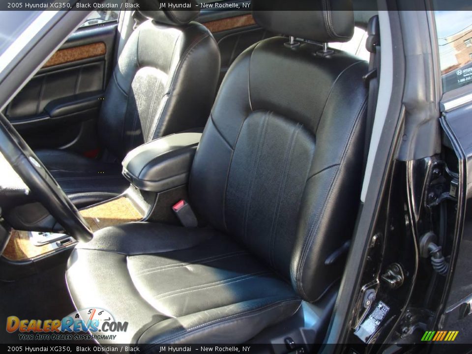 2005 Hyundai XG350 Black Obsidian / Black Photo #13