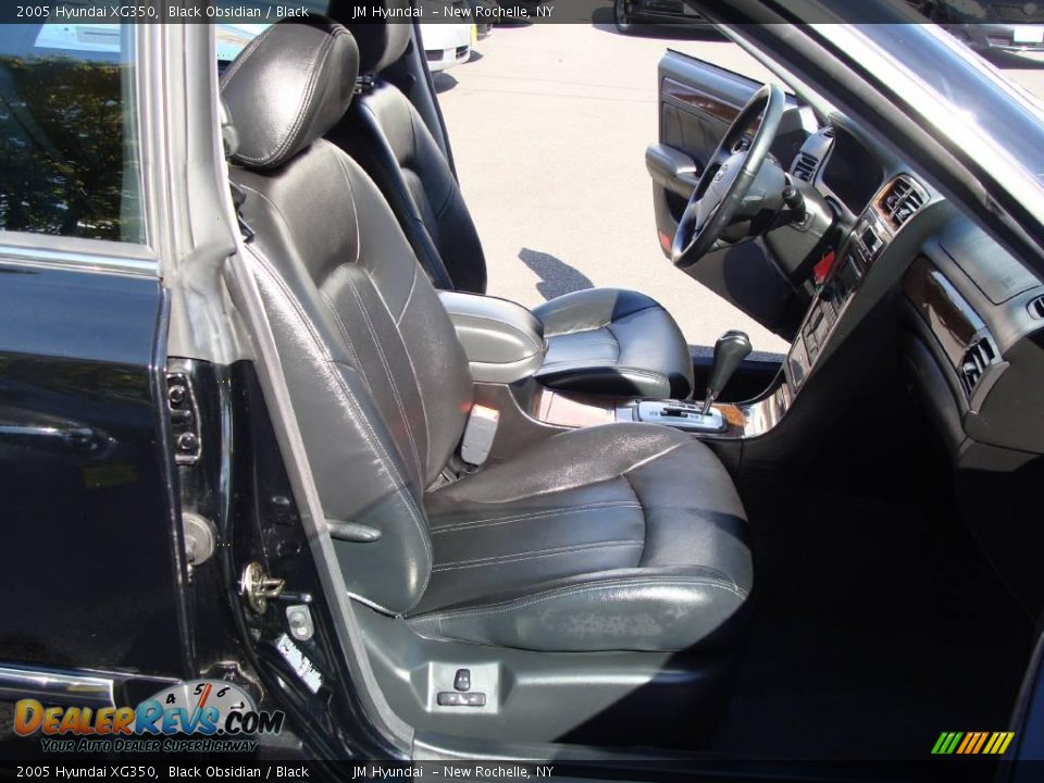 2005 Hyundai XG350 Black Obsidian / Black Photo #14