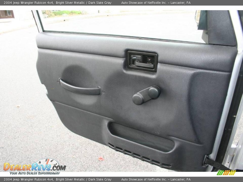 2004 Jeep Wrangler Rubicon 4x4 Bright Silver Metallic / Dark Slate Gray Photo #9