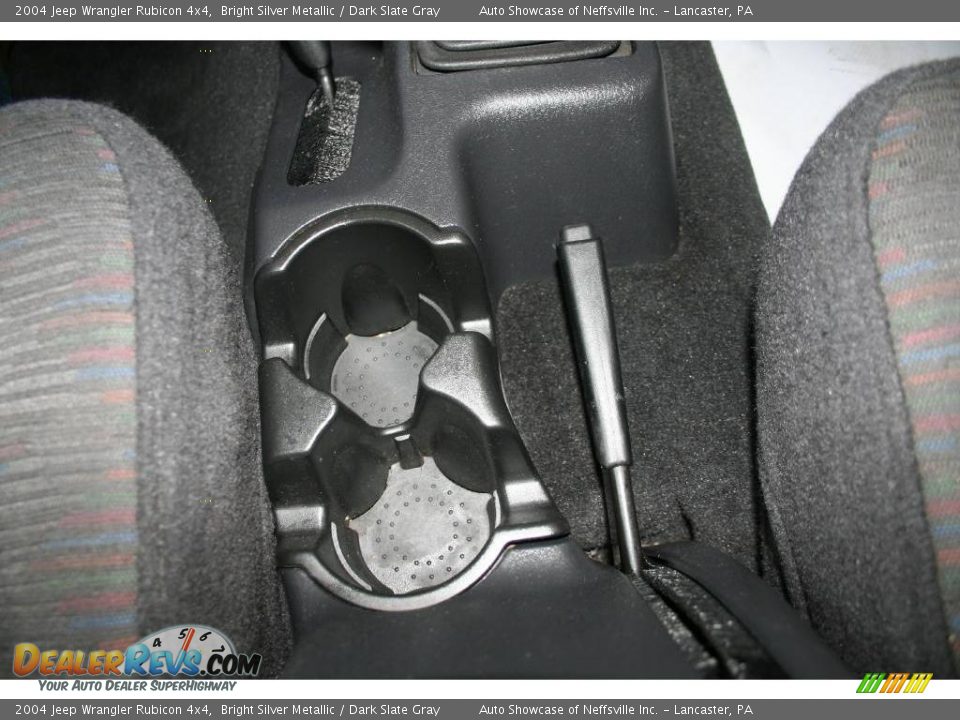 2004 Jeep Wrangler Rubicon 4x4 Bright Silver Metallic / Dark Slate Gray Photo #16