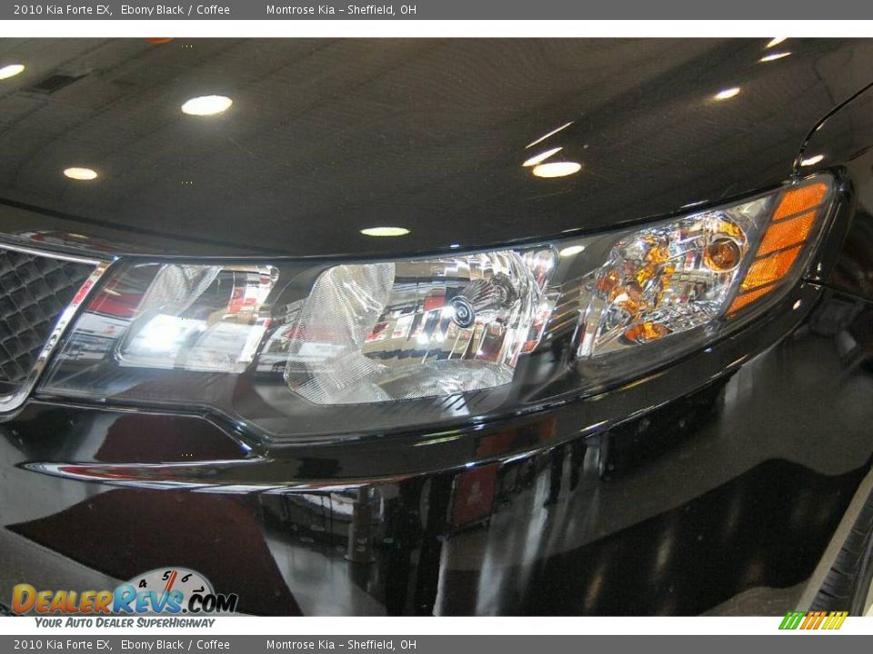 2010 Kia Forte EX Ebony Black / Coffee Photo #5