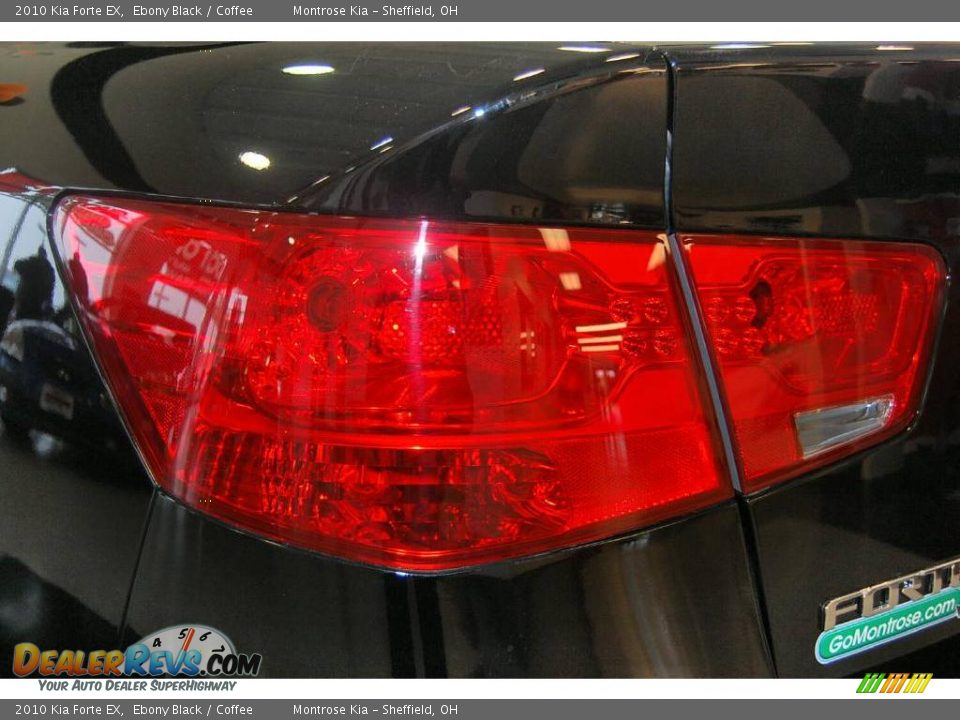 2010 Kia Forte EX Ebony Black / Coffee Photo #6