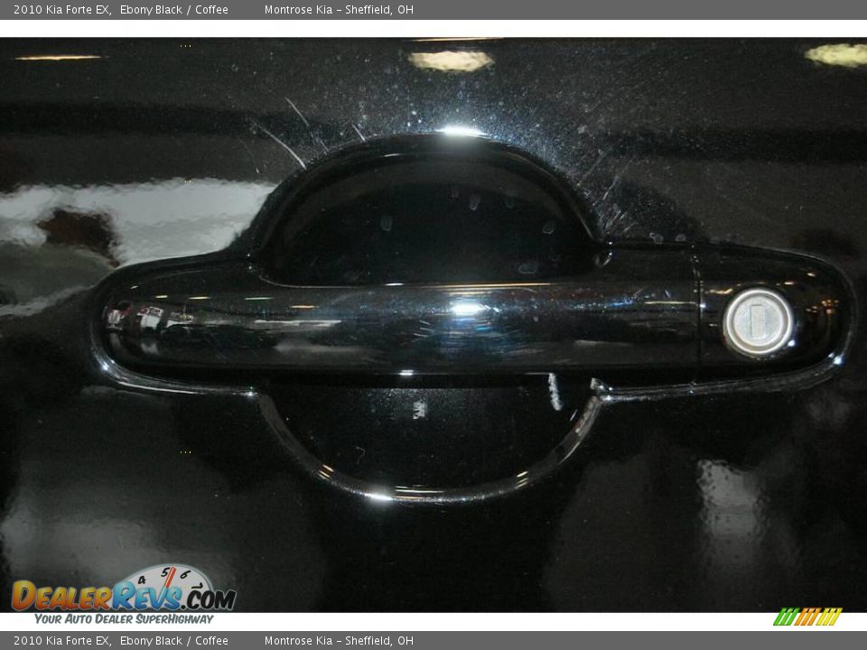 2010 Kia Forte EX Ebony Black / Coffee Photo #7