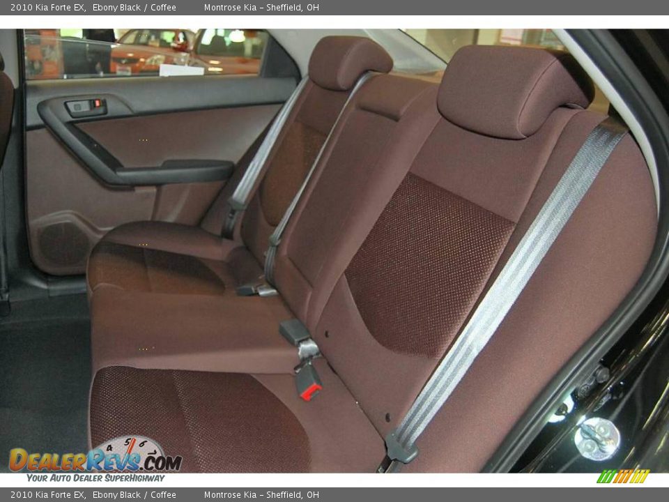 2010 Kia Forte EX Ebony Black / Coffee Photo #13