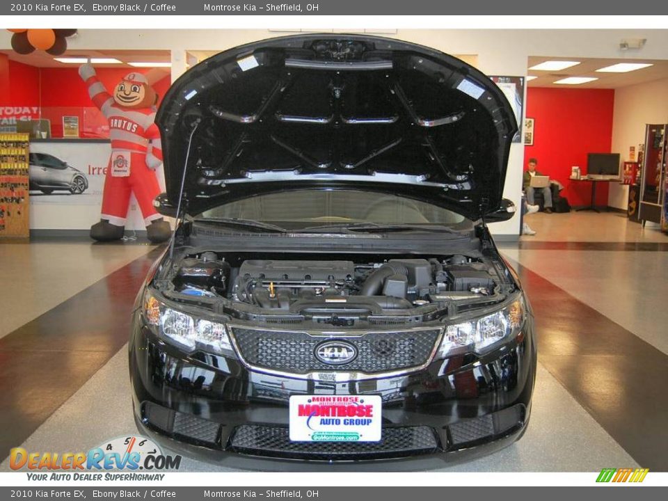2010 Kia Forte EX Ebony Black / Coffee Photo #15