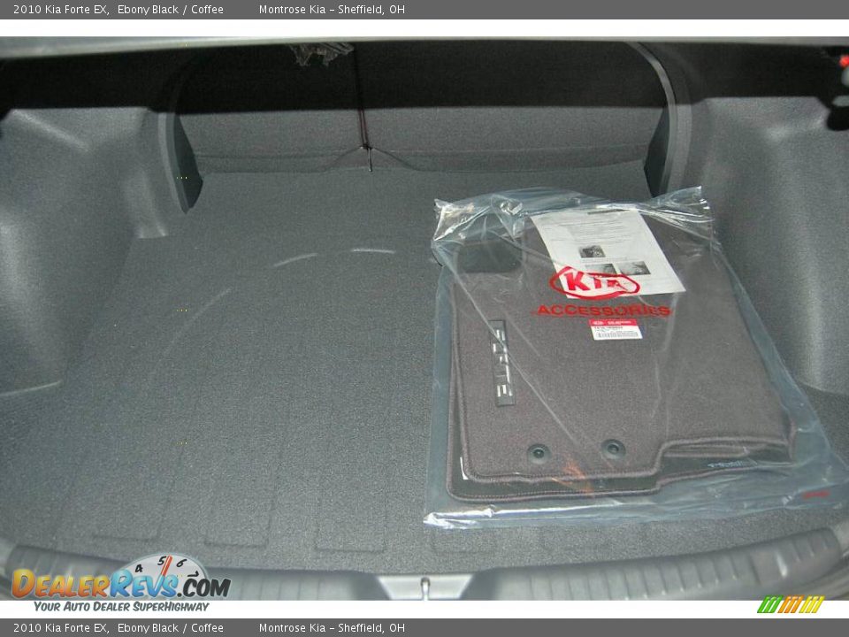 2010 Kia Forte EX Ebony Black / Coffee Photo #16