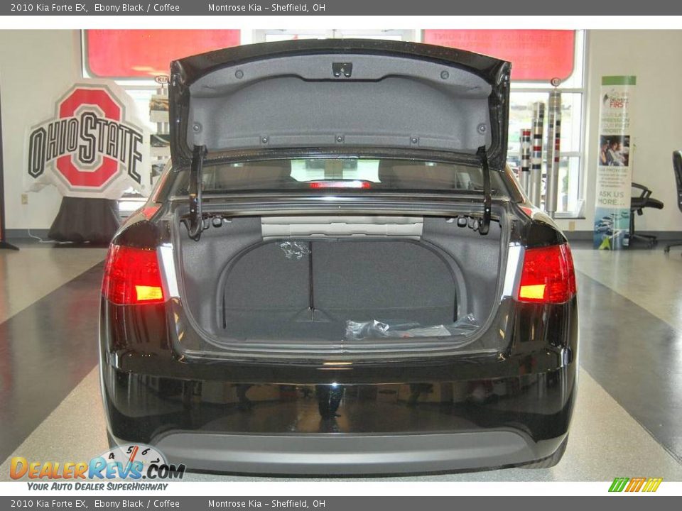 2010 Kia Forte EX Ebony Black / Coffee Photo #17