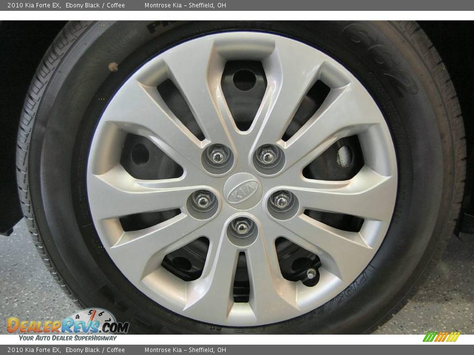 2010 Kia Forte EX Ebony Black / Coffee Photo #19