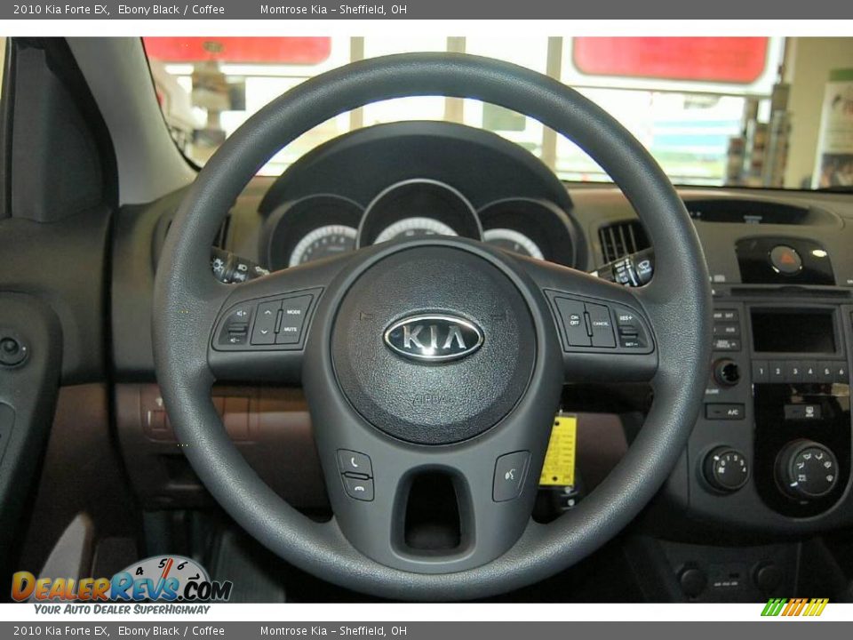 2010 Kia Forte EX Ebony Black / Coffee Photo #20