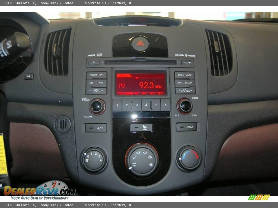 2010 Kia Forte EX Ebony Black / Coffee Photo #21