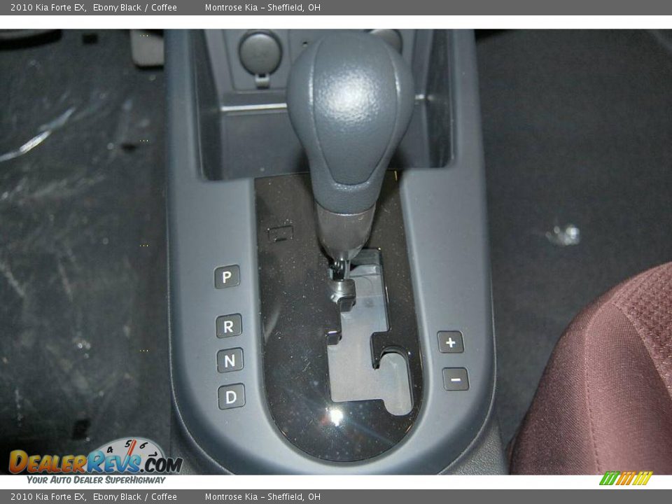 2010 Kia Forte EX Ebony Black / Coffee Photo #22