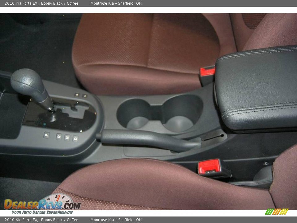 2010 Kia Forte EX Ebony Black / Coffee Photo #23