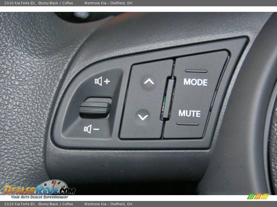 2010 Kia Forte EX Ebony Black / Coffee Photo #31